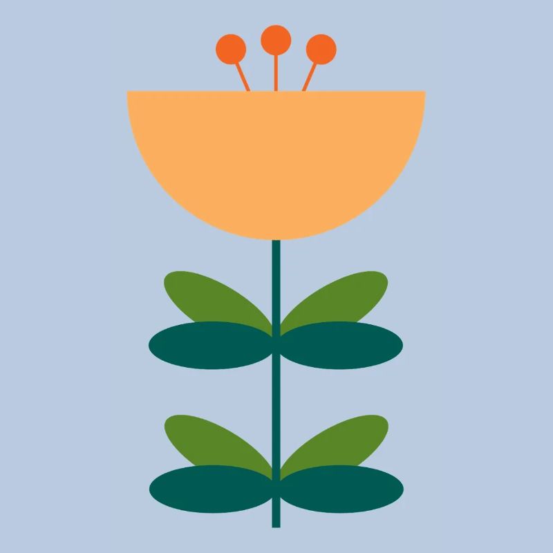 Abstraktes Blüten-Illustrationsdesign