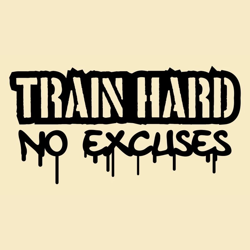 Train Hard No Excuses Logo