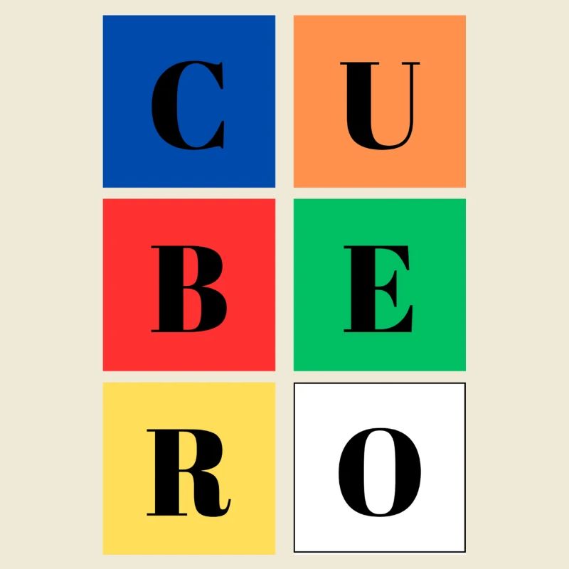 Quadratischer Eimer Farben SpeedCuber