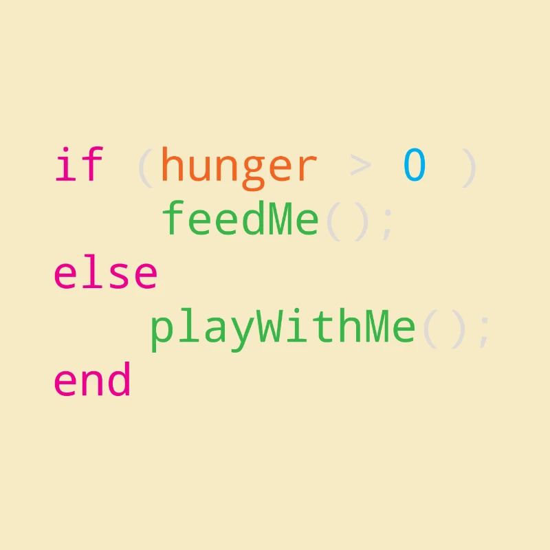 Programmierer Quellcode Hunger oder Spielen