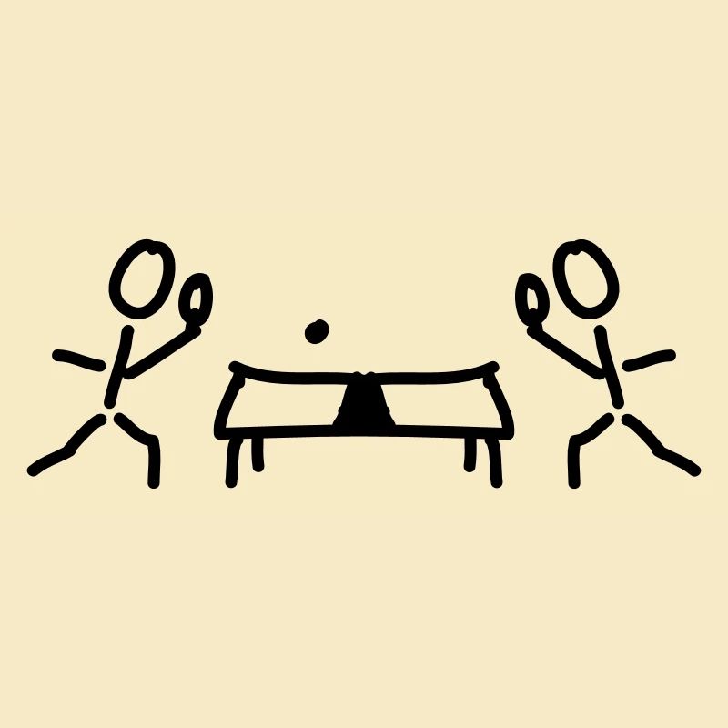 Table tennis table and rackets