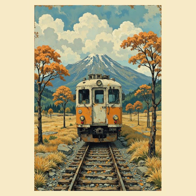 Retro Train Image