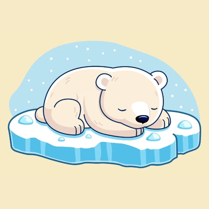 Schlafender Eisbär