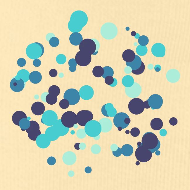 Motif cercles abstraits