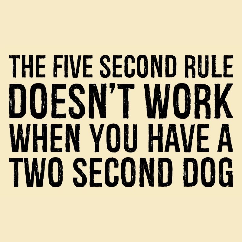 the five second rule doesn't work when you have