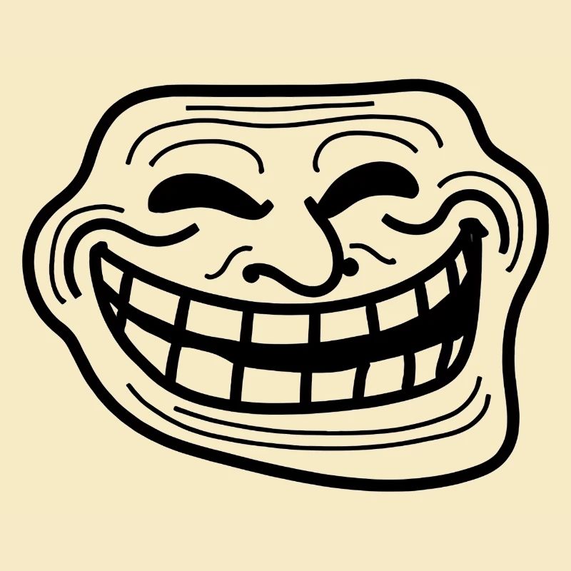 Bold Grin Linework Illustration