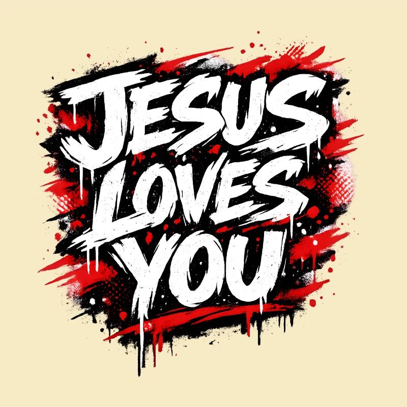 Déclaration de graffiti Jésus t’aime