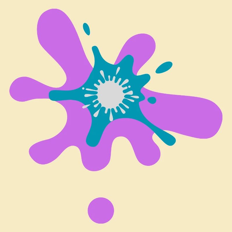 Abstract Paint Splash Print