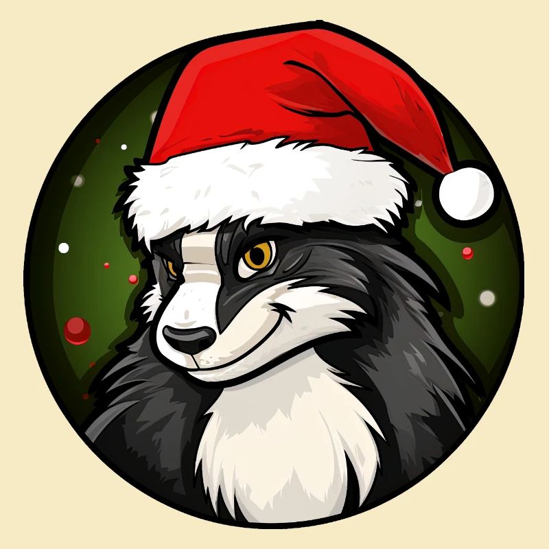 Stinktier Weihnachtsmann