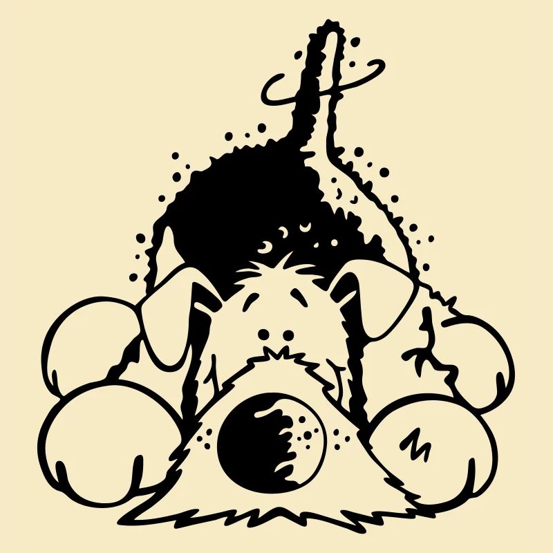 Verträumter Airedale Terrier