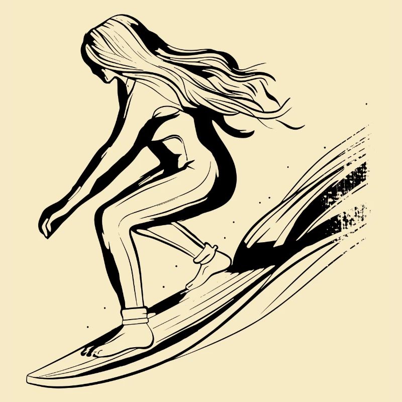 Surfeuse Fille