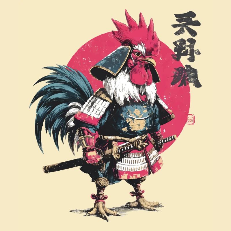 Armure samouraï coq