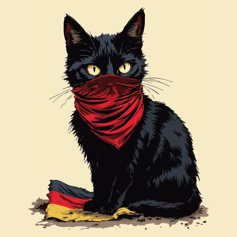 Black Cat Antifa - Schwarze Katze