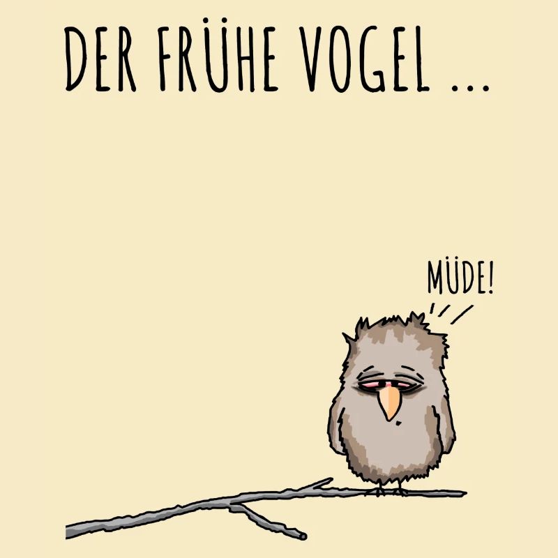 Der fruehe Vogel schwarz