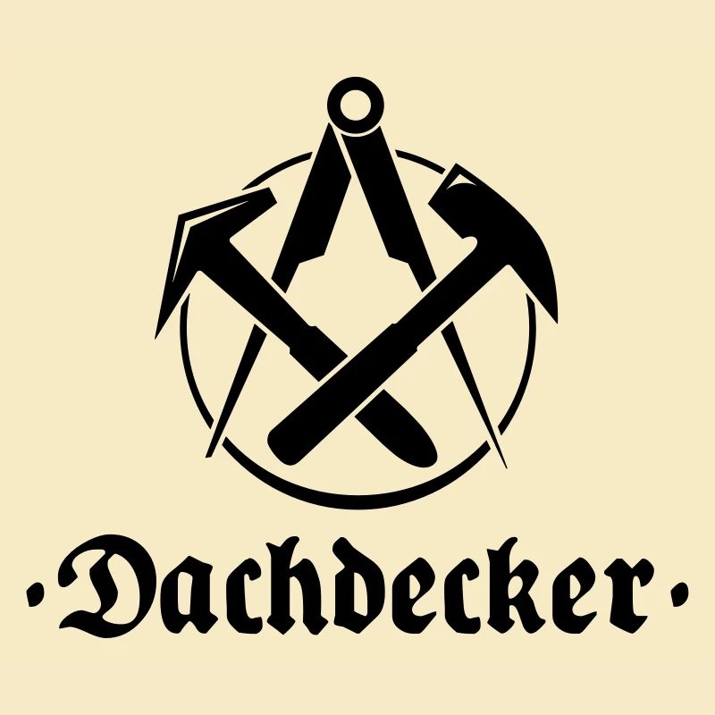 Dachdecker, Zunftlogo mit alter Schrift