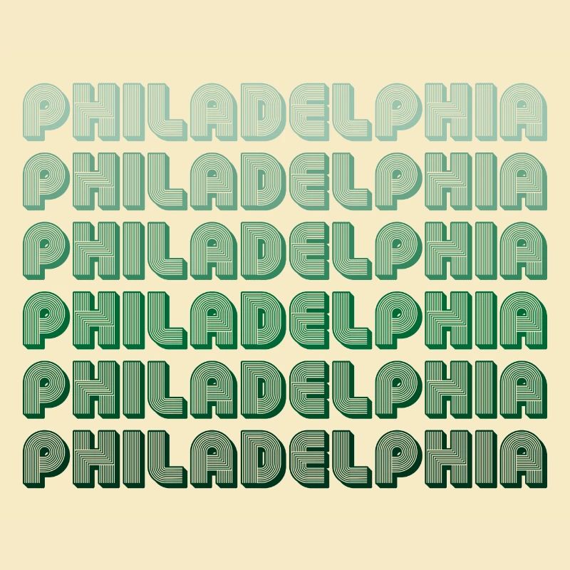 Philadelphia Typography Gradient