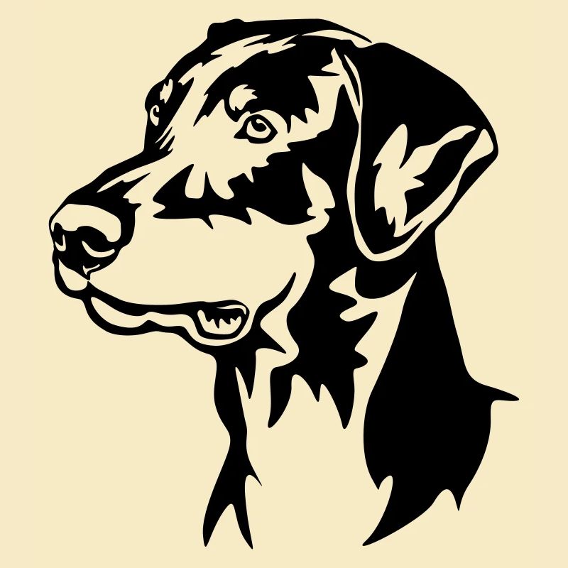 Dobermann Kopf