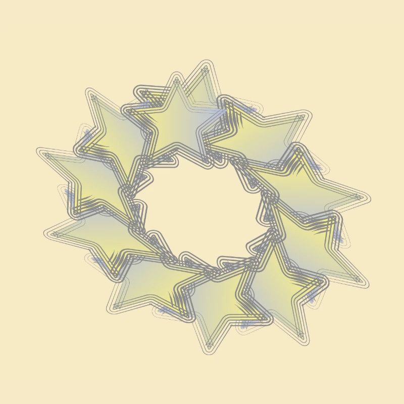 Pattern Star Circle effect