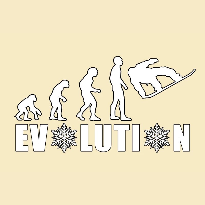 EVOLUTION SNOWBOARD Schnee Winter Geschenk
