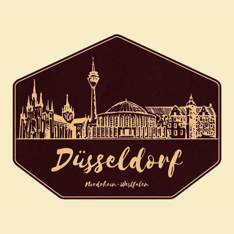 Düsseldorfer Skyline Badge