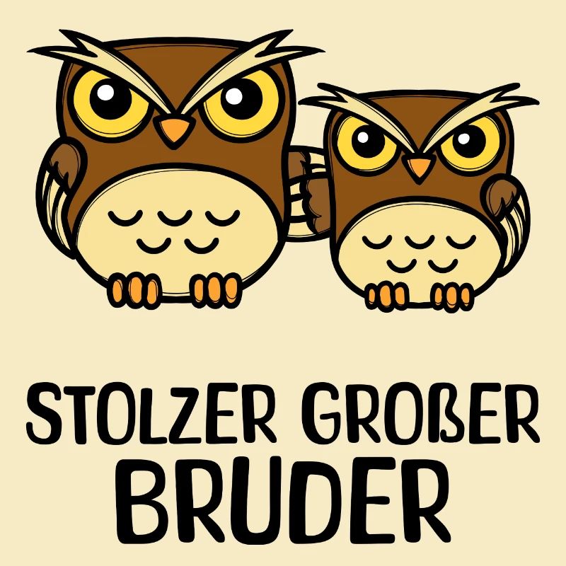 Großer Bruder Statement Eule Geschwisterliebe
