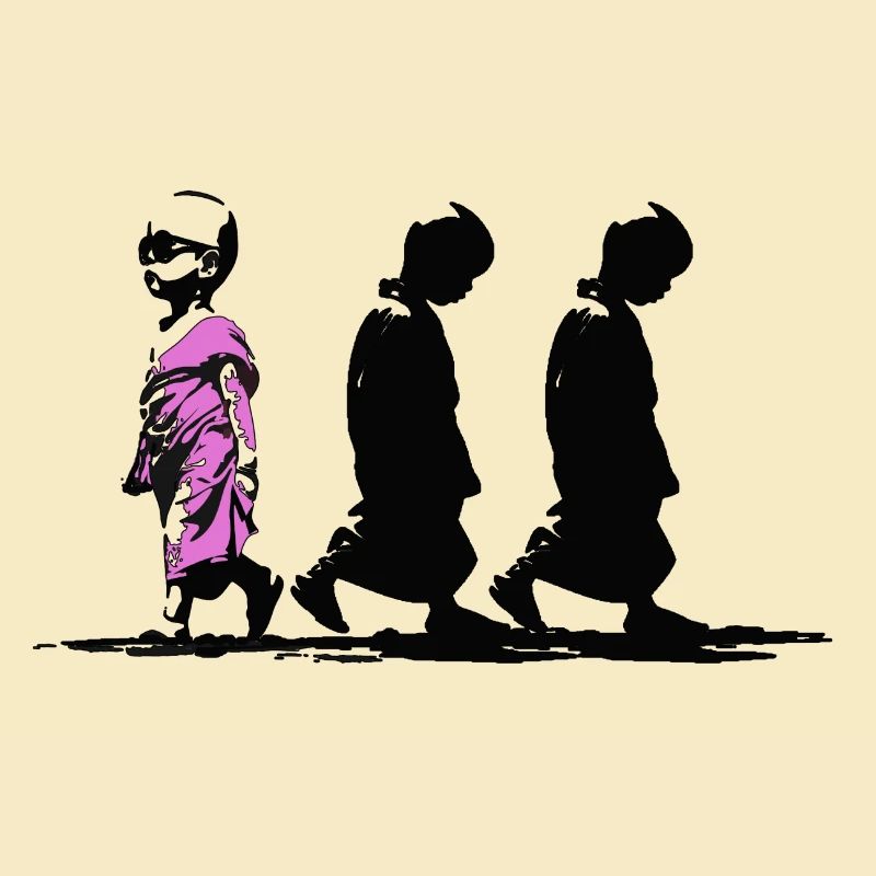 Neonpfad der Stille, sei anders