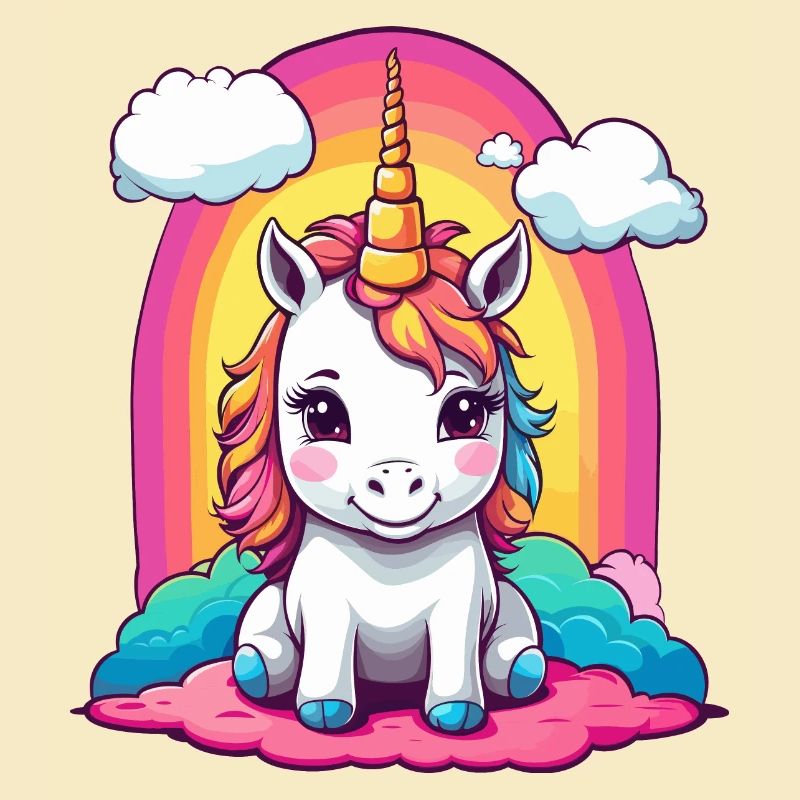 Mignon bébé licorne