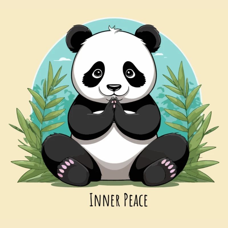Inner Peace – Meditierender Panda