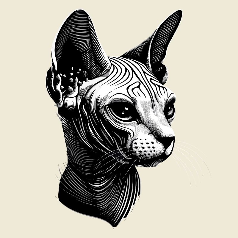 Chat Sphynx Chat Sphynx Chat Canadien Mignon Sphinx