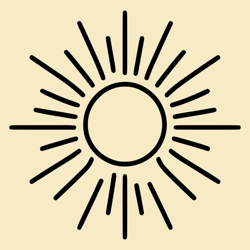 soleil stylisé