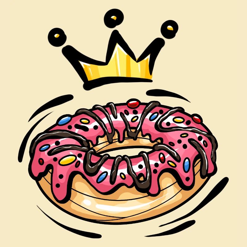 Donut Krone Nascherei Bunt