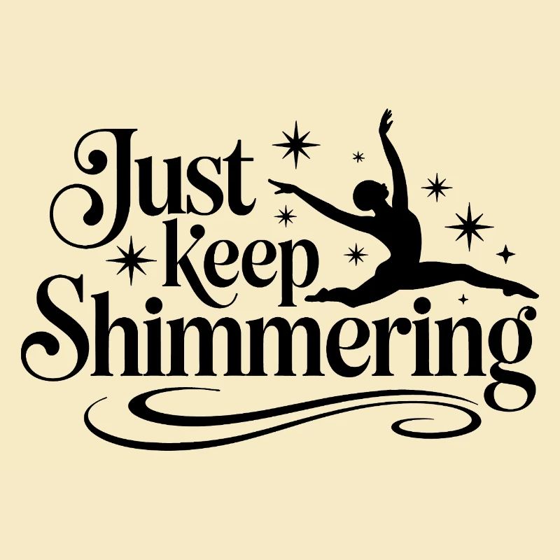 Schimmern Sie einfach weiter Synchronschwimmer