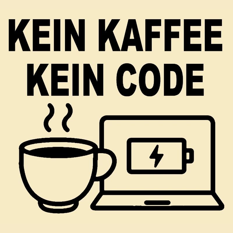 Kein Kaffee Kein Code - Conception de programmeur amusant