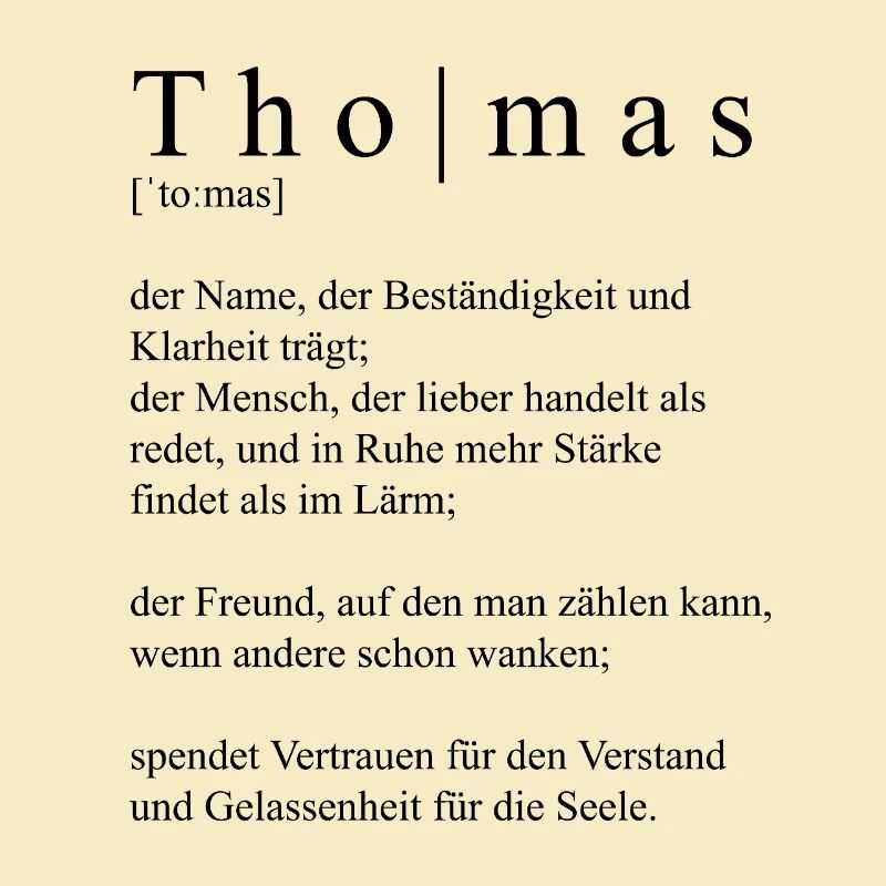 Thomas Définition Typographie