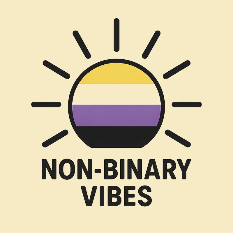 Non-Binary Vibes Sonnenlogo