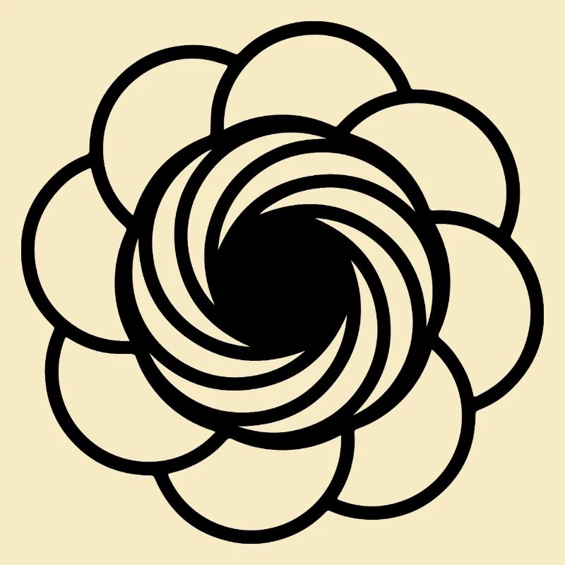 Kosmische Vortex-Blume