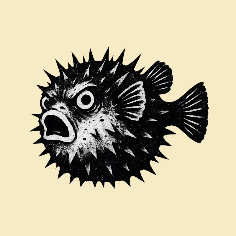 Stachelfisch Schreckerface