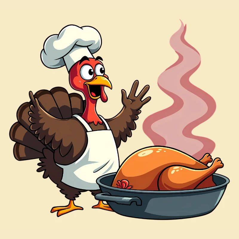 Cuisinier de dinde de Thanksgiving