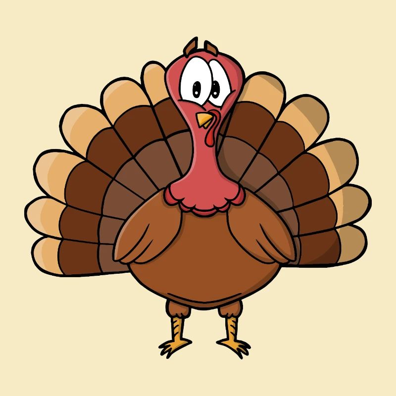 Dinde à queue large