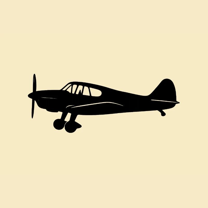 Messerschmitt Bf 108 Silhouette Flugzeug