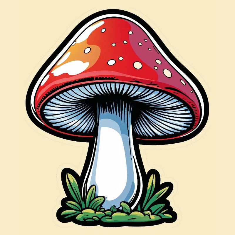Conception du Popart Red Toadstool