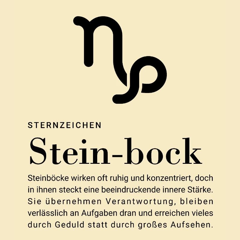 Sternzeichen Steinbock