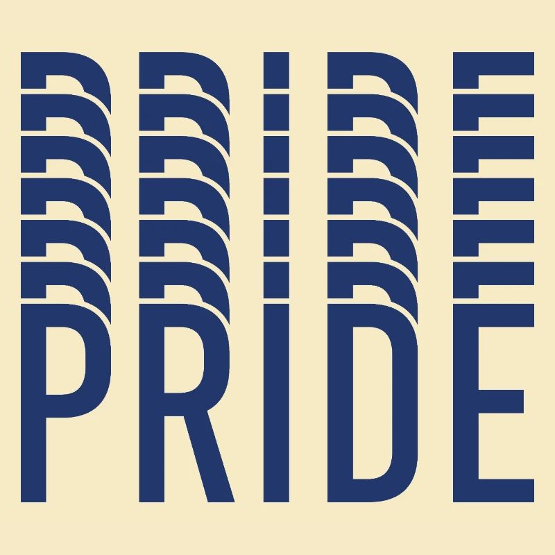 Blue Pride Geometrisches Muster