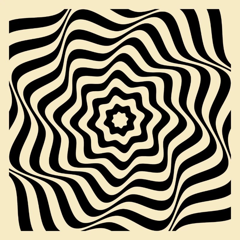 Hypnotic Black Spiral Pattern