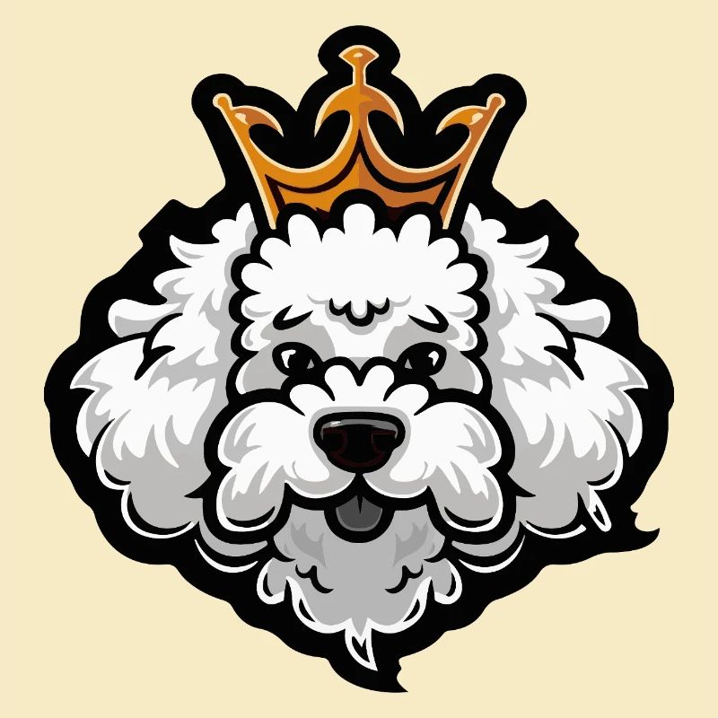 Pudel Hund Krone
