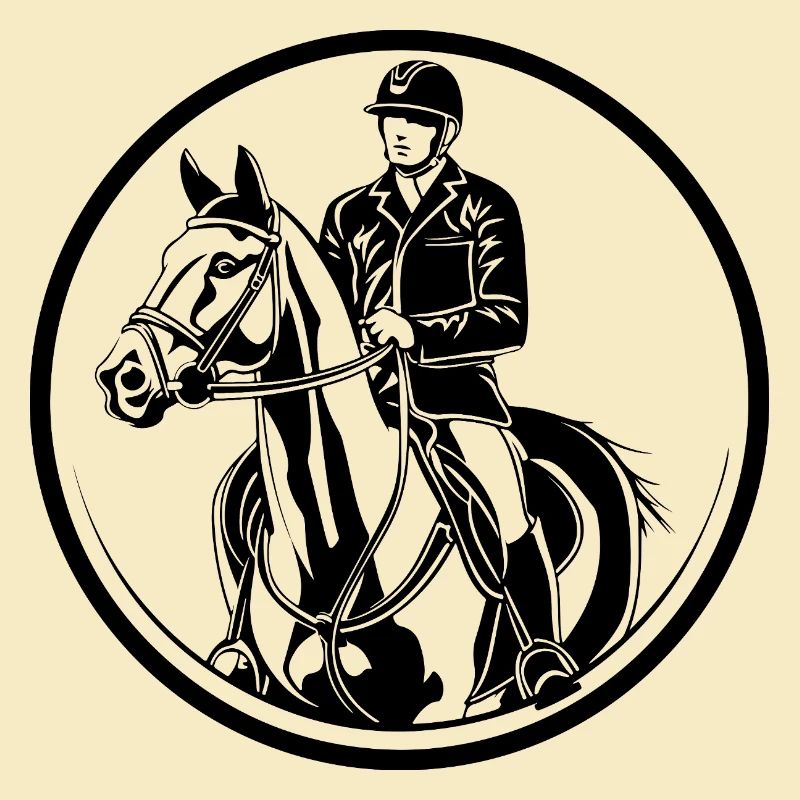 Reiten Pferd Mann Silhouette