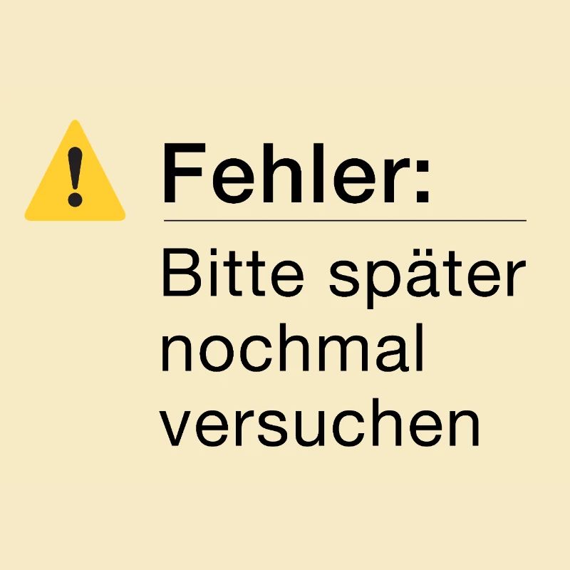 Fehler: Bitte noch einmal versuchen, Informatik
