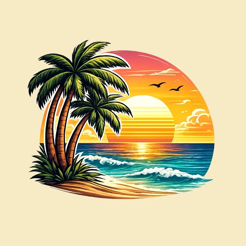 Coucher de soleil à Palm Beach