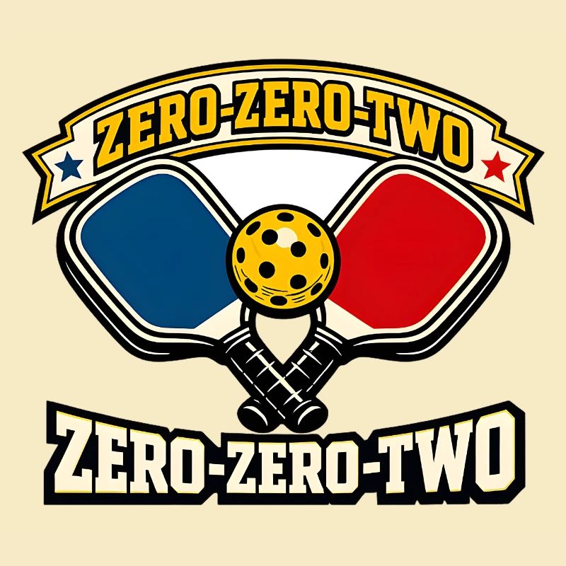 Zero-Zero-Two Paddle Ball Emblem