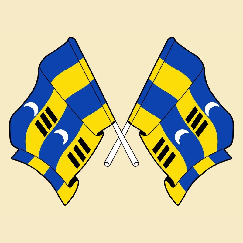 Crossed Ameland Flags – Island Pride
